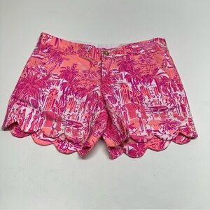 Lilly Pulitzer the buttercup Tropical Pink Women's Shorts size 0